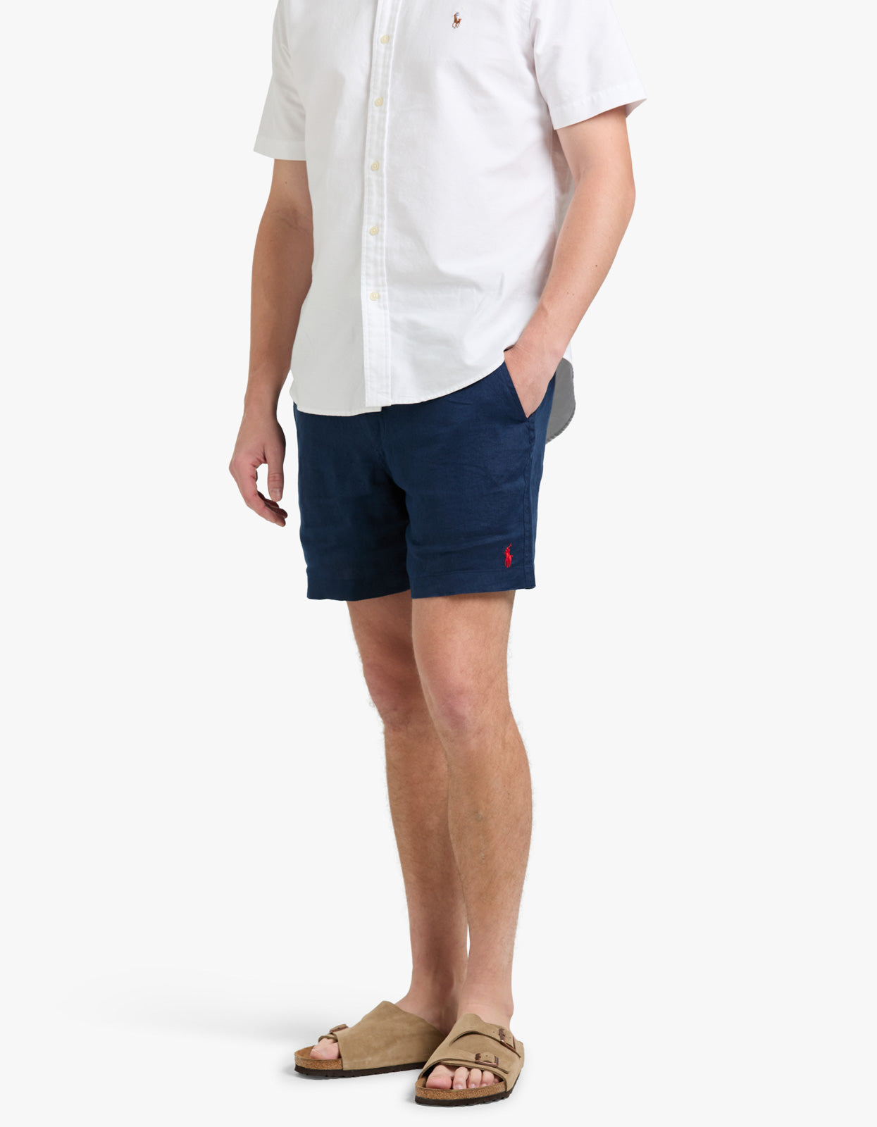 6 Inch Polo Prepster Linen Short - Newport Navy