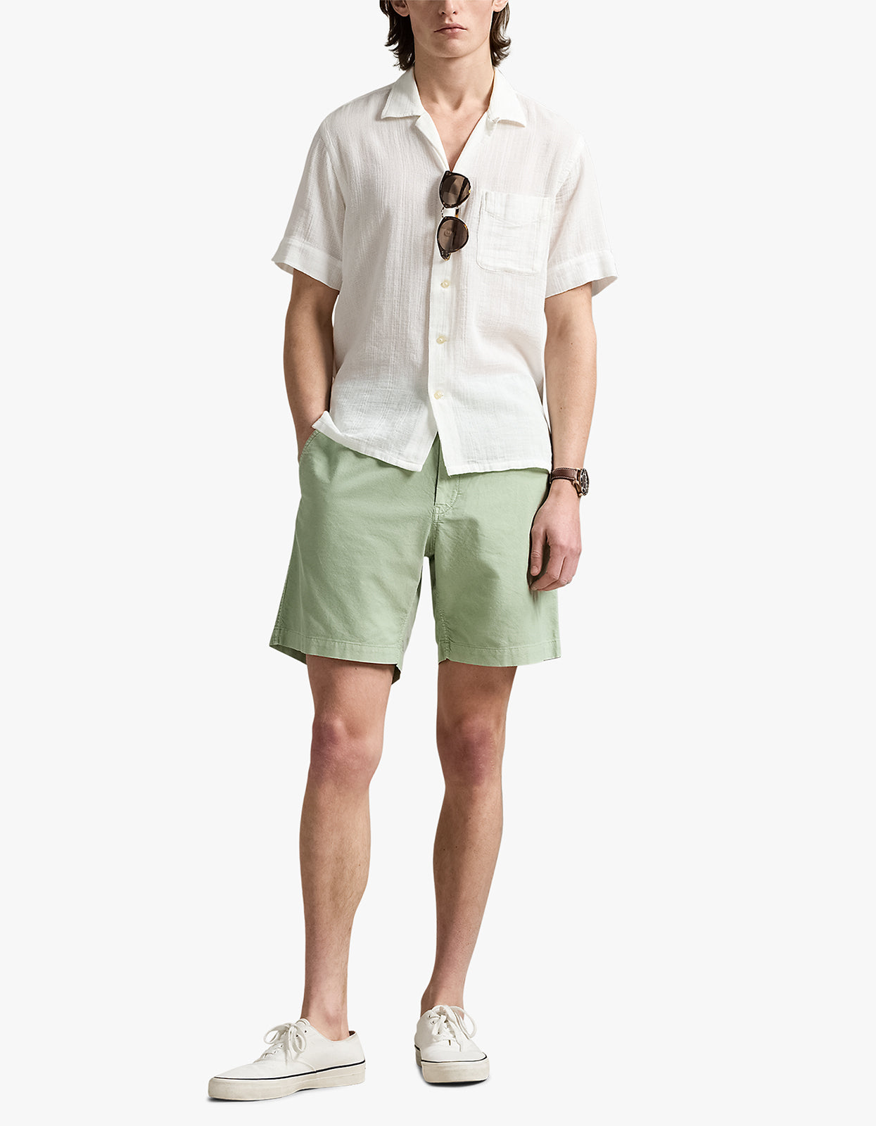 8 Inch Polo Prepster Mineral Dyed Short - Greenstone