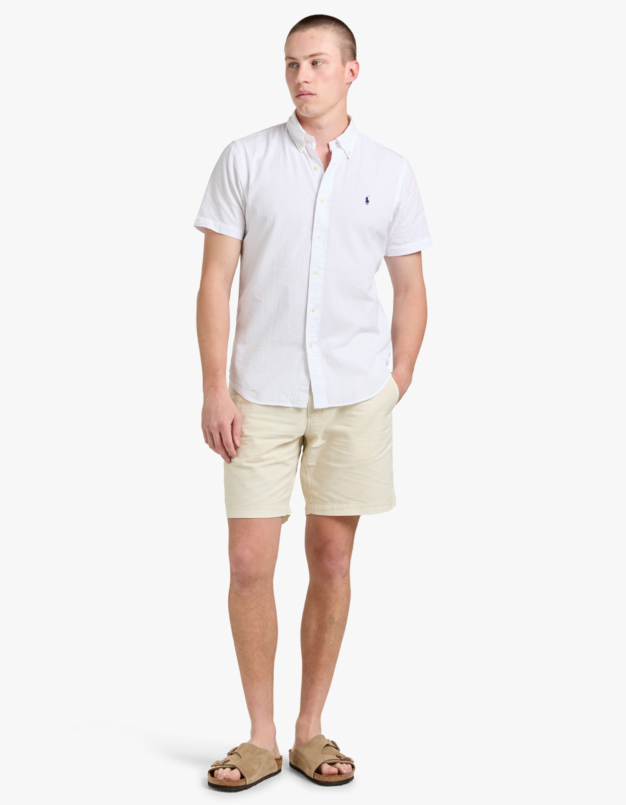 8 Inch Polo Prepster Mineral Dyed Short - Natural