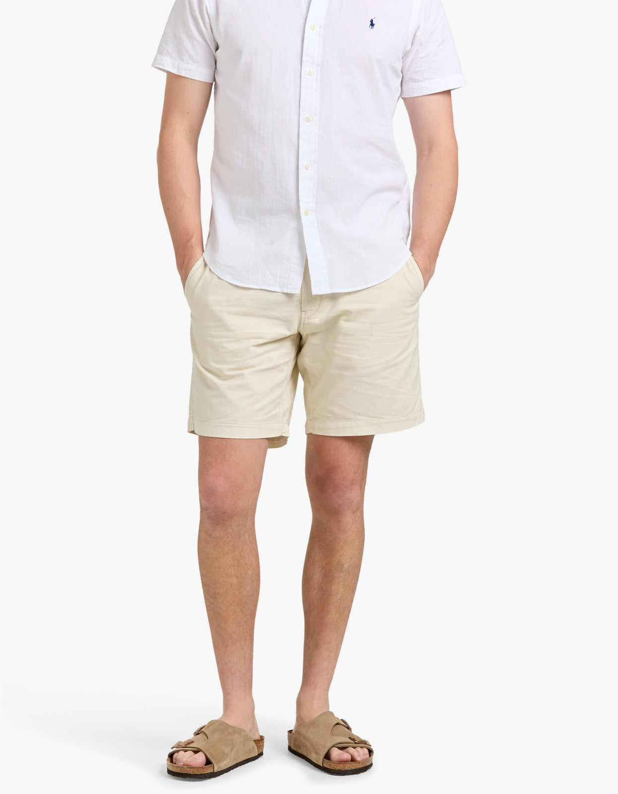 8 Inch Polo Prepster Mineral Dyed Short - Natural