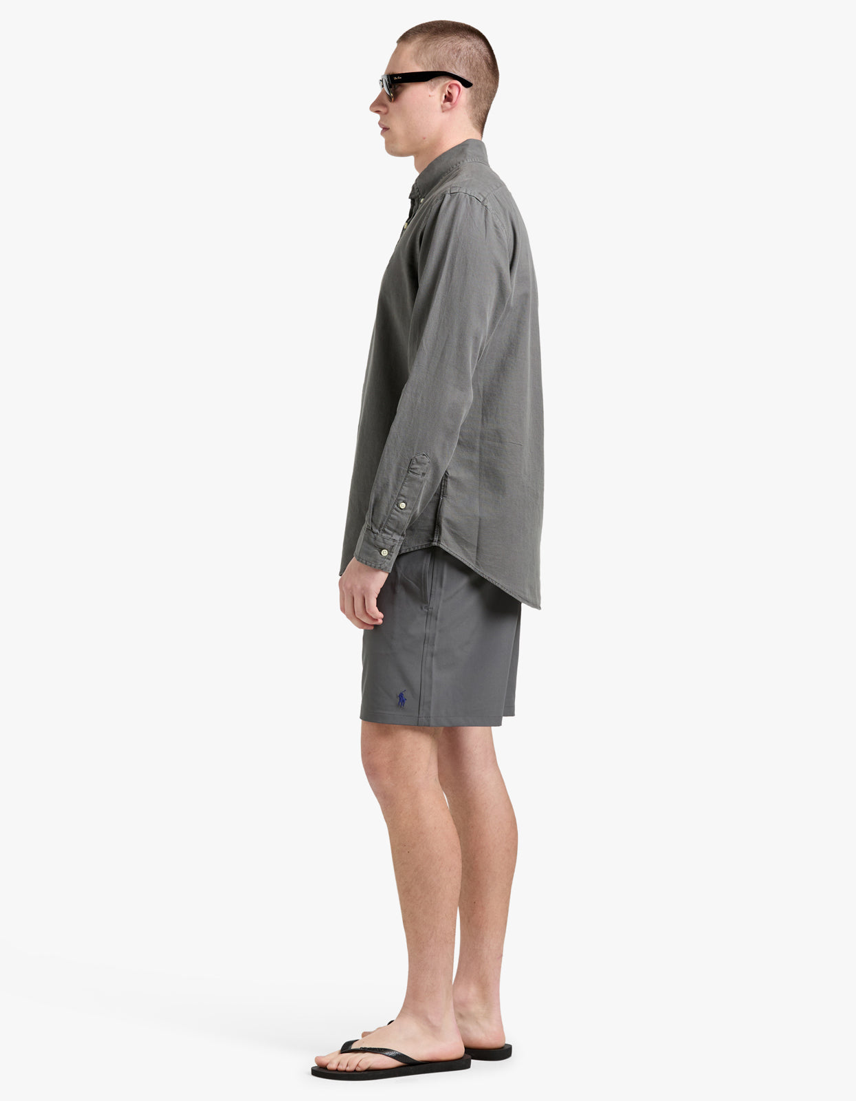 Long Sleeve Sport Shirt - Dark Metal