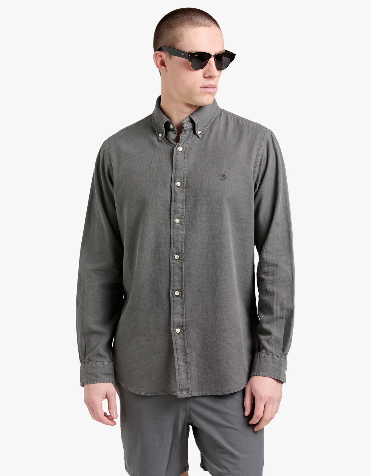 Long Sleeve Sport Shirt - Dark Metal