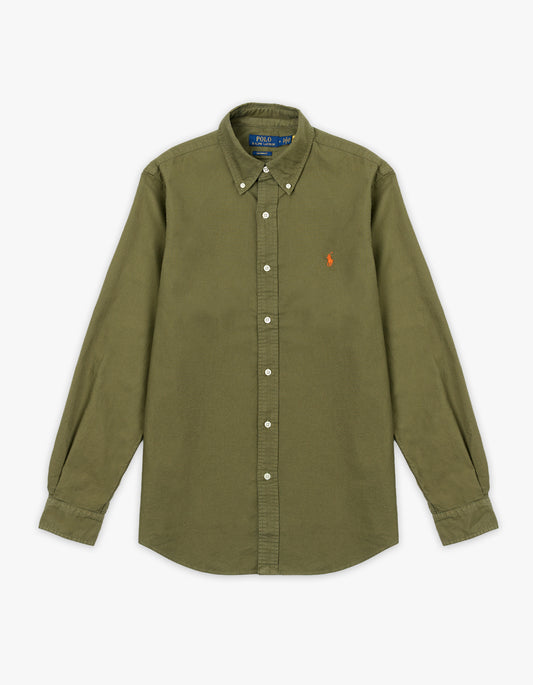 Long Sleeve Sport Shirt - New Olive