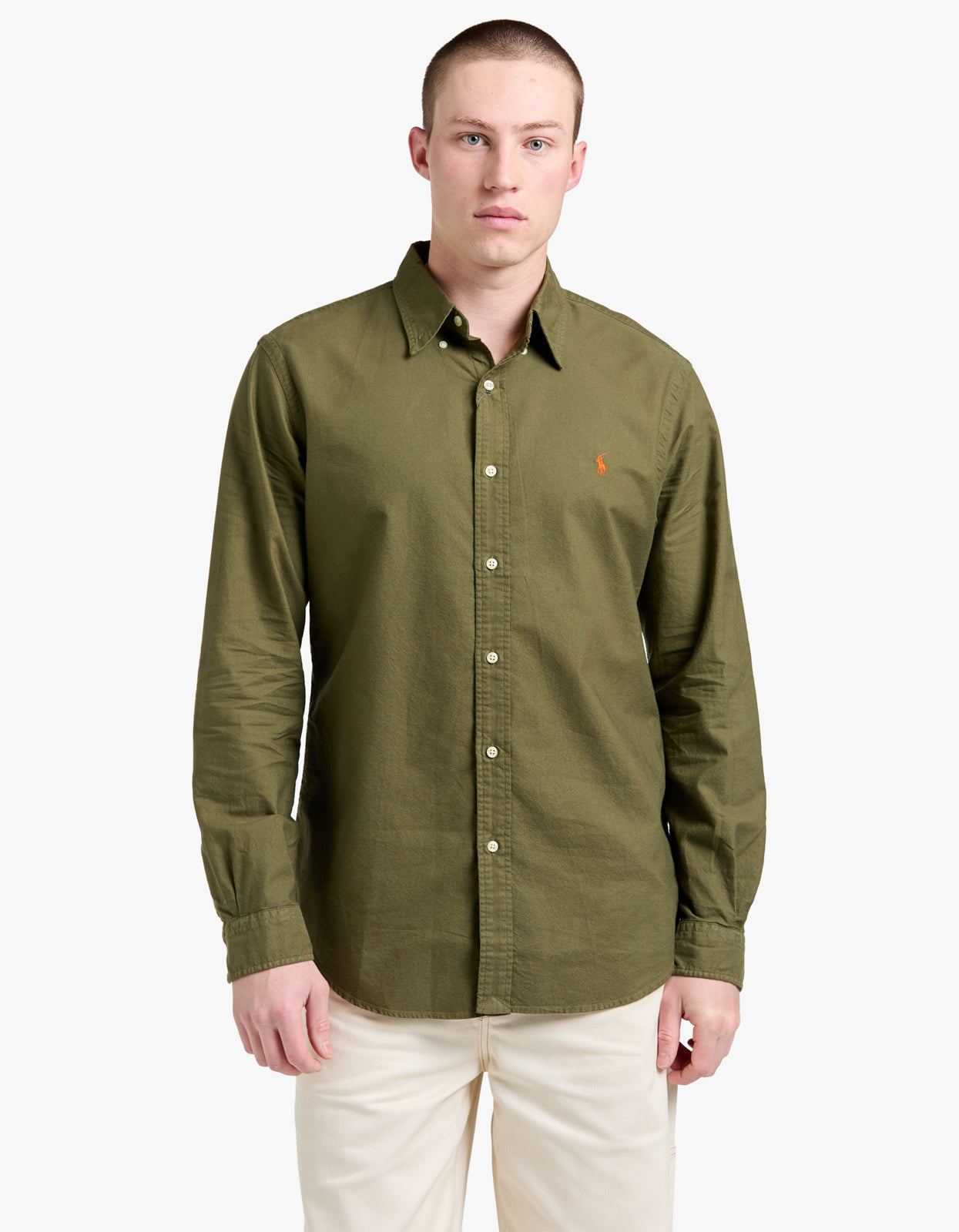 Long Sleeve Sport Shirt - New Olive