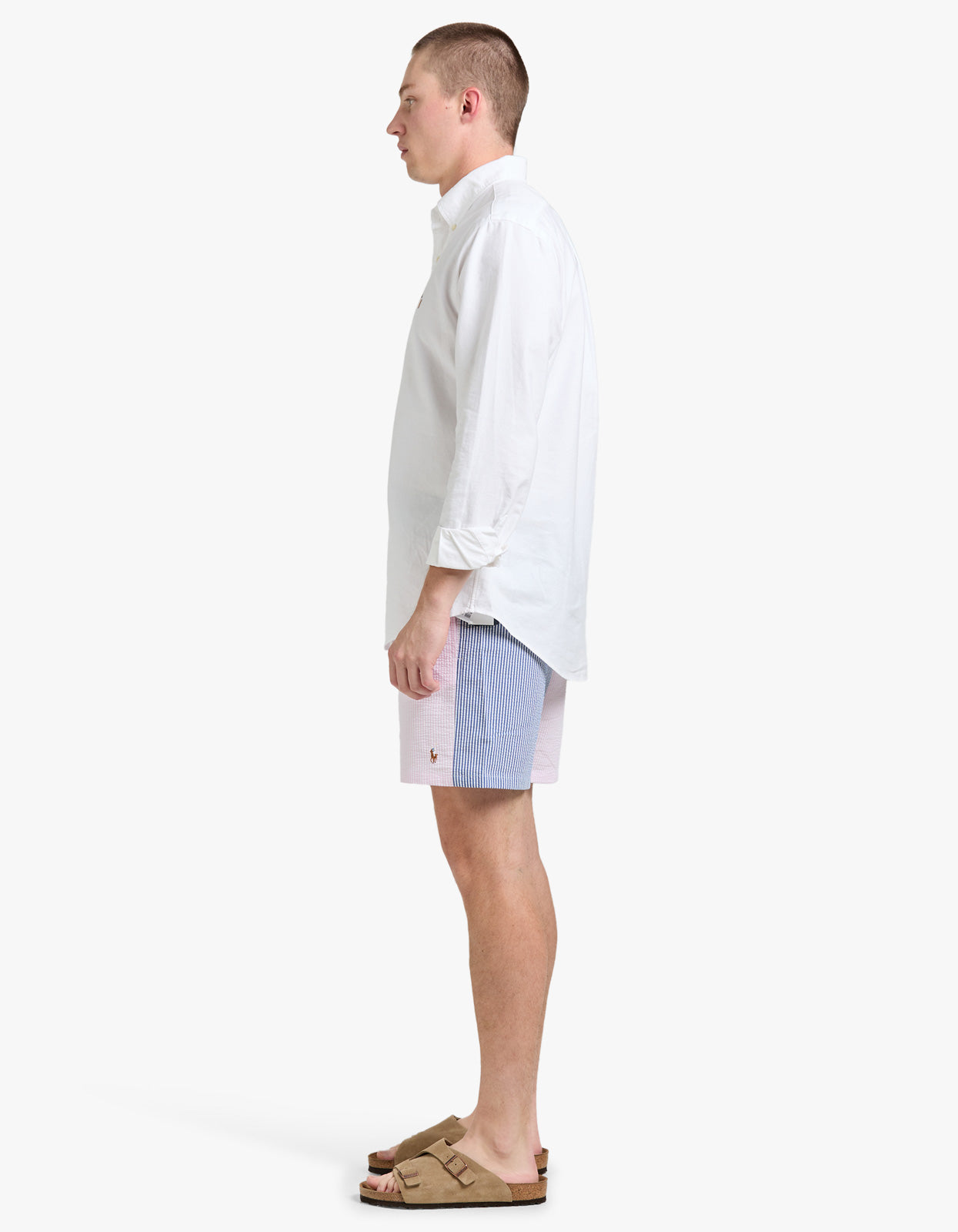 5.75 Inch Traveler Classic Swim Trunk - Seersucker Preppy Funshort