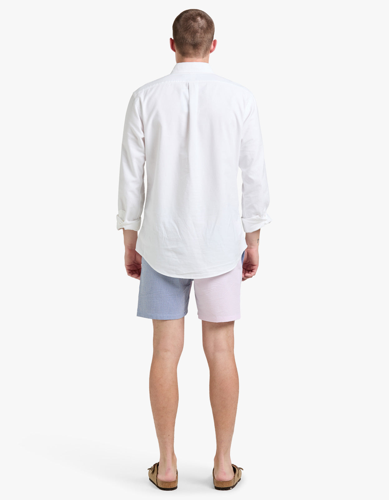 5.75 Inch Traveler Classic Swim Trunk - Seersucker Preppy Funshort