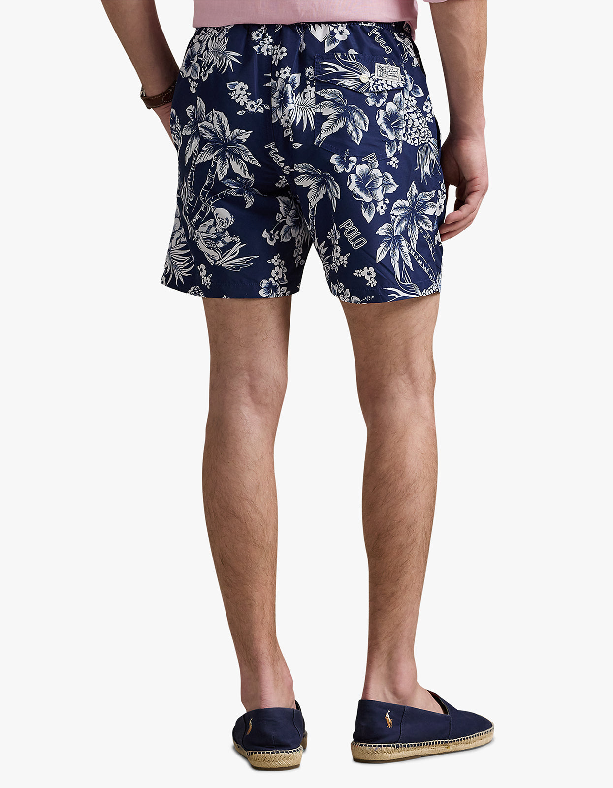 5.75 Inch Traveler Polo Bear Swim Trunk - Two Tone Bear