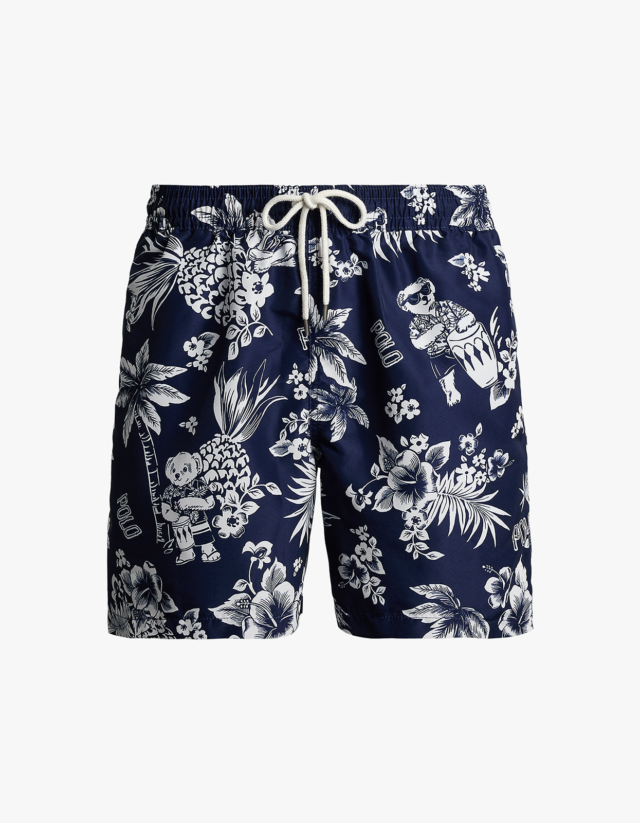 5.75 Inch Traveler Polo Bear Swim Trunk - Two Tone Bear