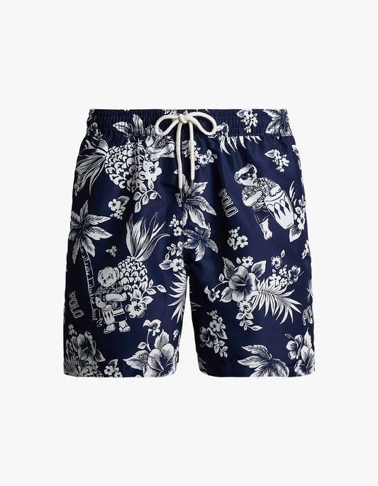 5.75 Inch Traveler Polo Bear Swim Trunk - Two Tone Bear