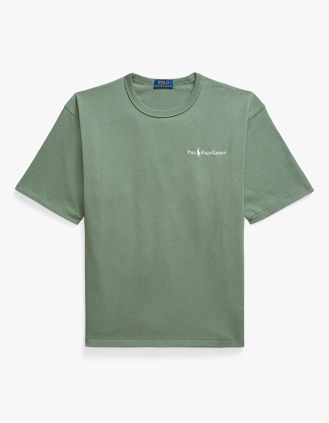 Short Sleeve Chest Script T Shirt - Fatigue