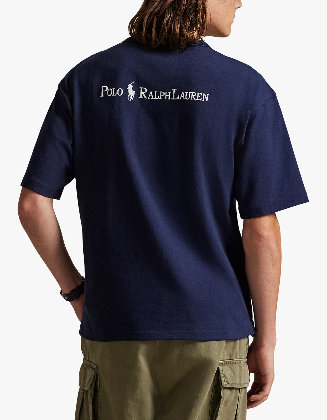 Relaxed Fit Logo Jersey T-Shirt - Cruise Navy