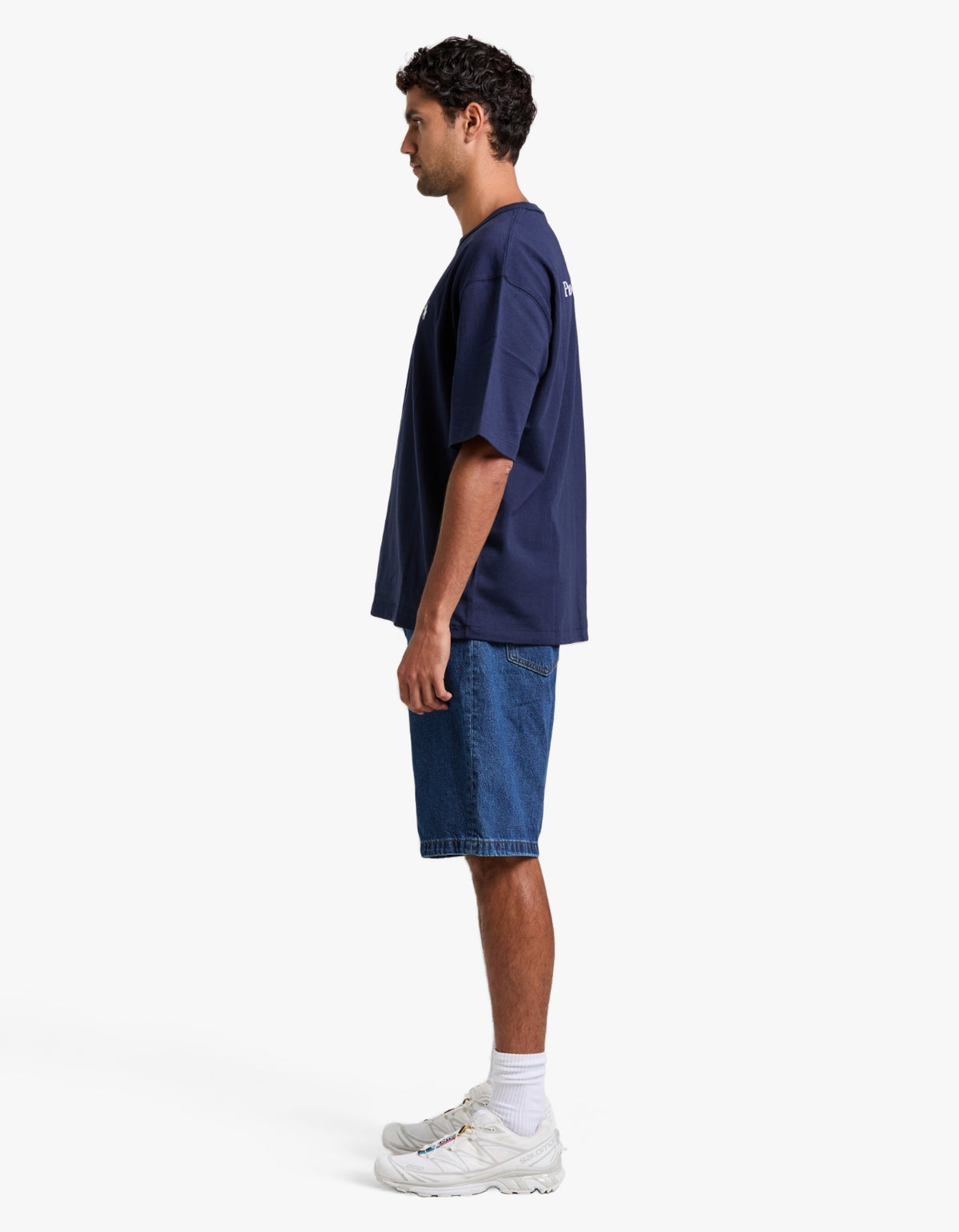 Relaxed Fit Logo Jersey T-Shirt - Cruise Navy