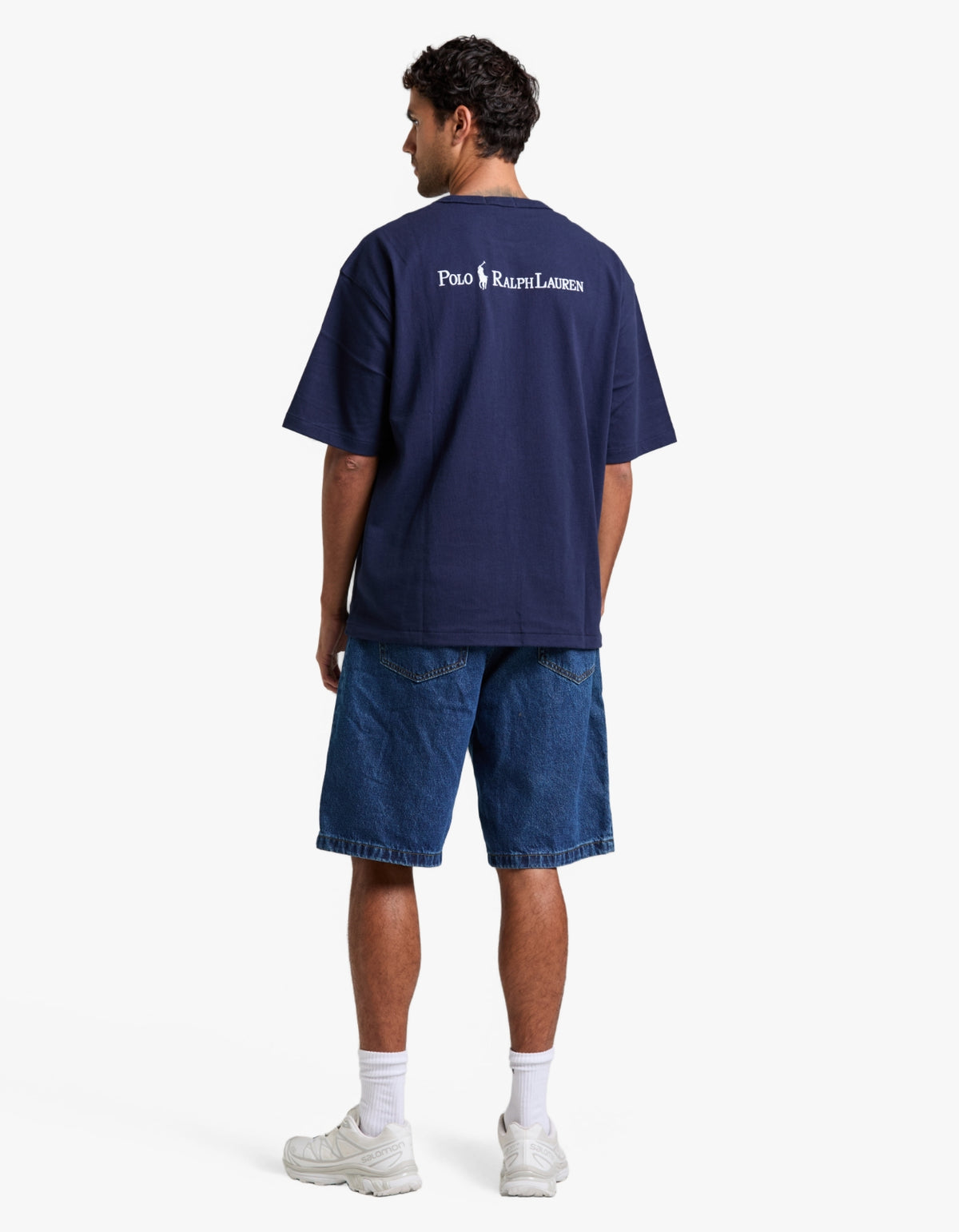 Relaxed Fit Logo Jersey T-Shirt - Cruise Navy