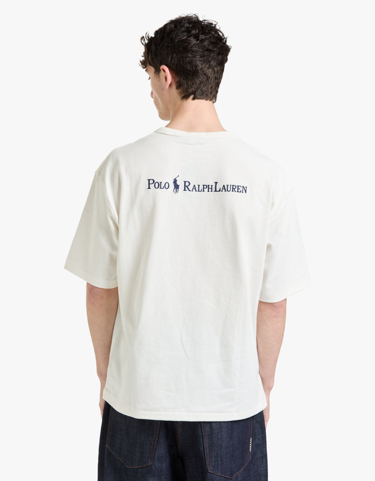 Relaxed Fit Logo Jersey T Shirt - Deckwash White