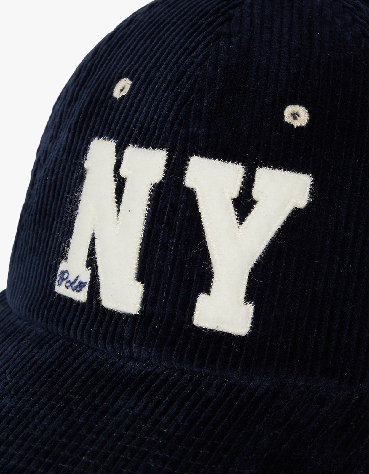 NY Patch Corduroy Ball Cap - Hunter Navy