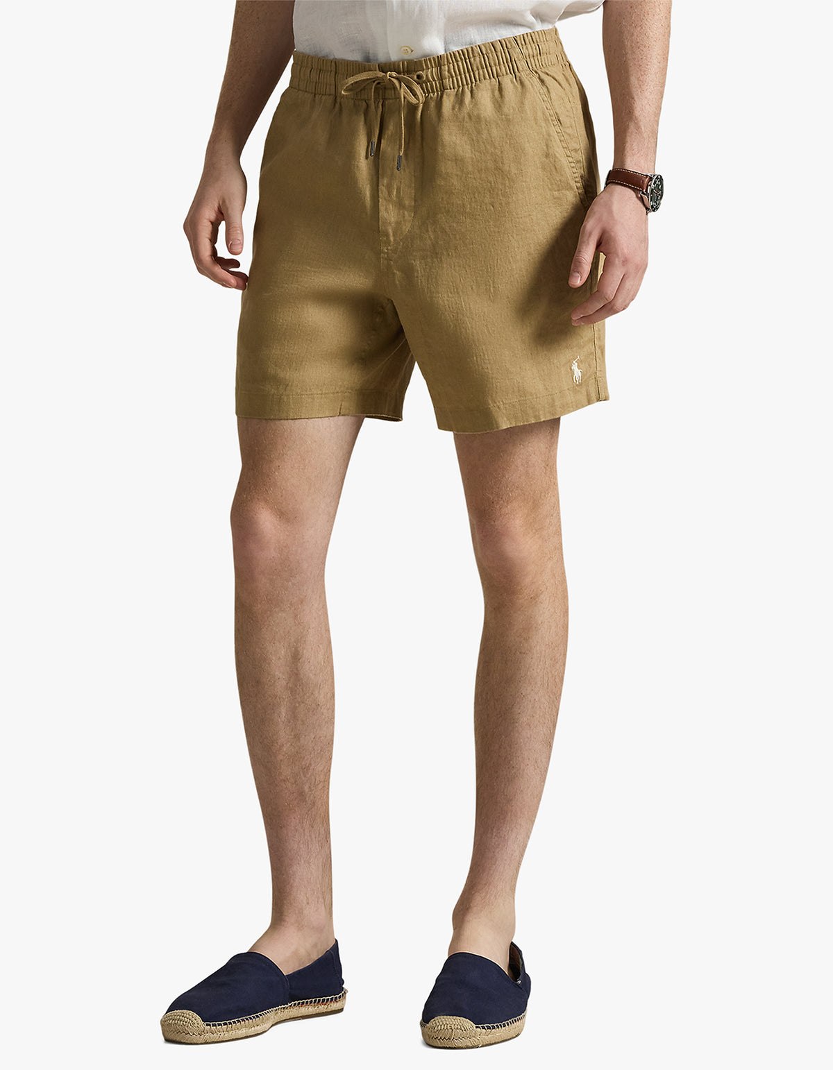 6 Inch Polo Prepster Linen Short - Cafe Tan