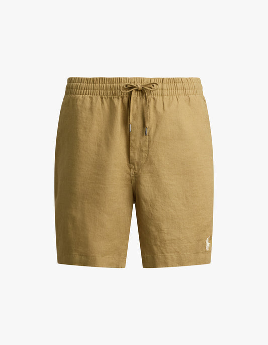 6 Inch Polo Prepster Linen Short - Cafe Tan
