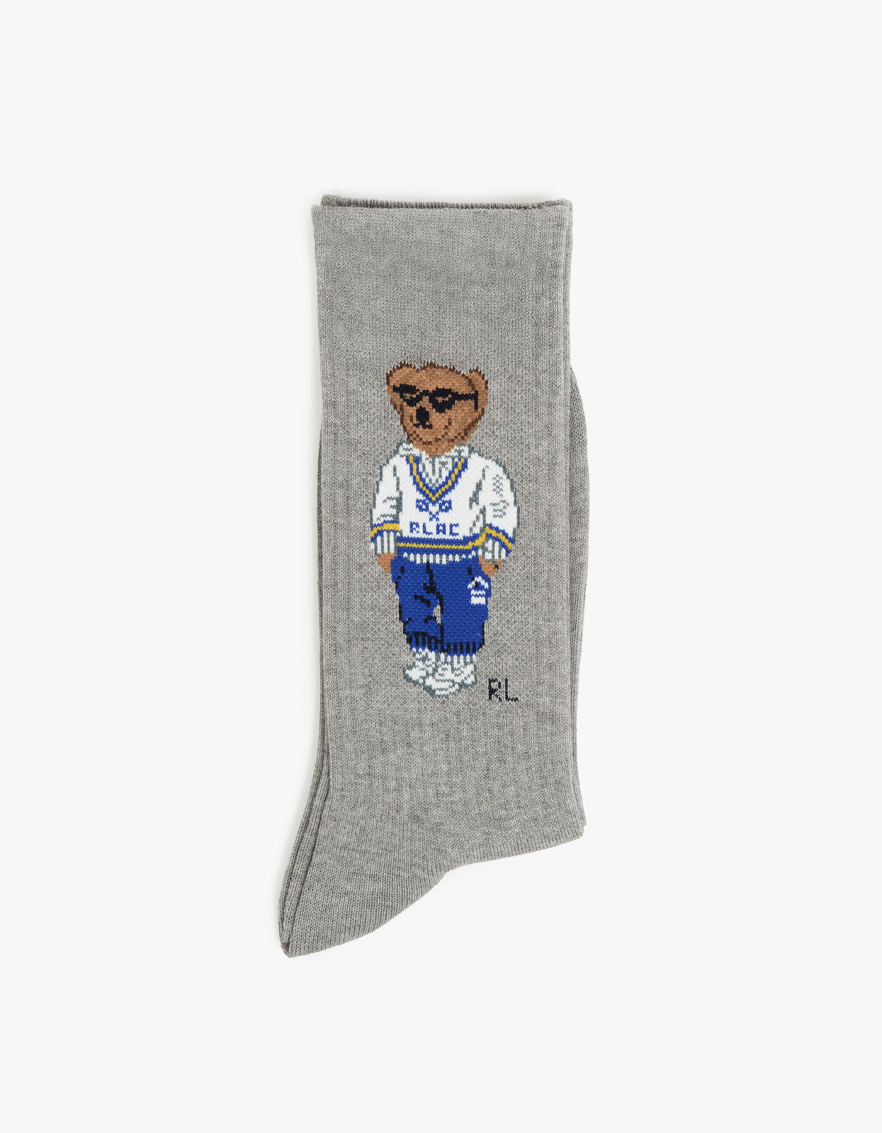 Mens Polo Athletic Club Bear Socks - Andover Heather