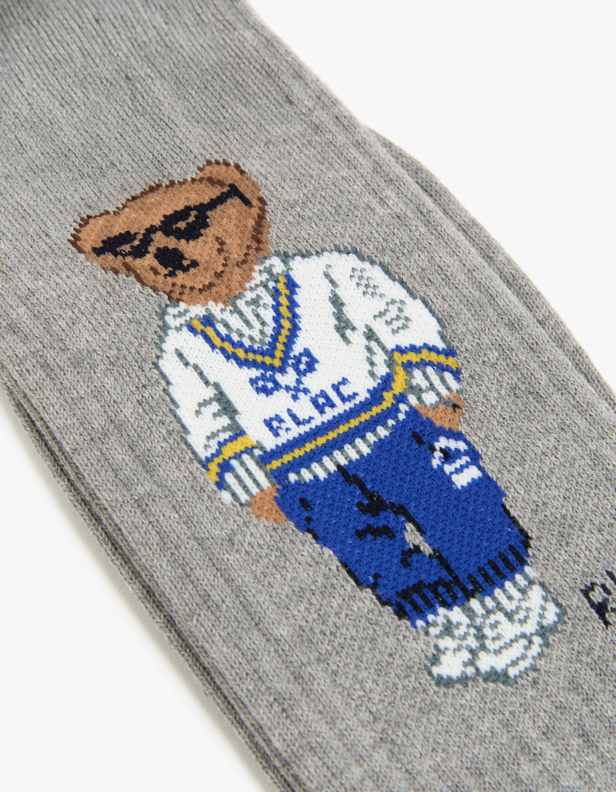 Mens Polo Athletic Club Bear Socks - Andover Heather