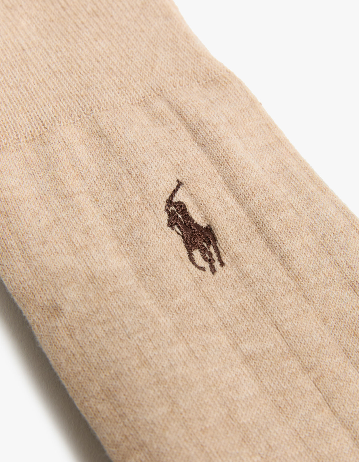 Mens Cotton Dress Crew Socks 2 Pack - Classic Camel/Nutmeg Brown