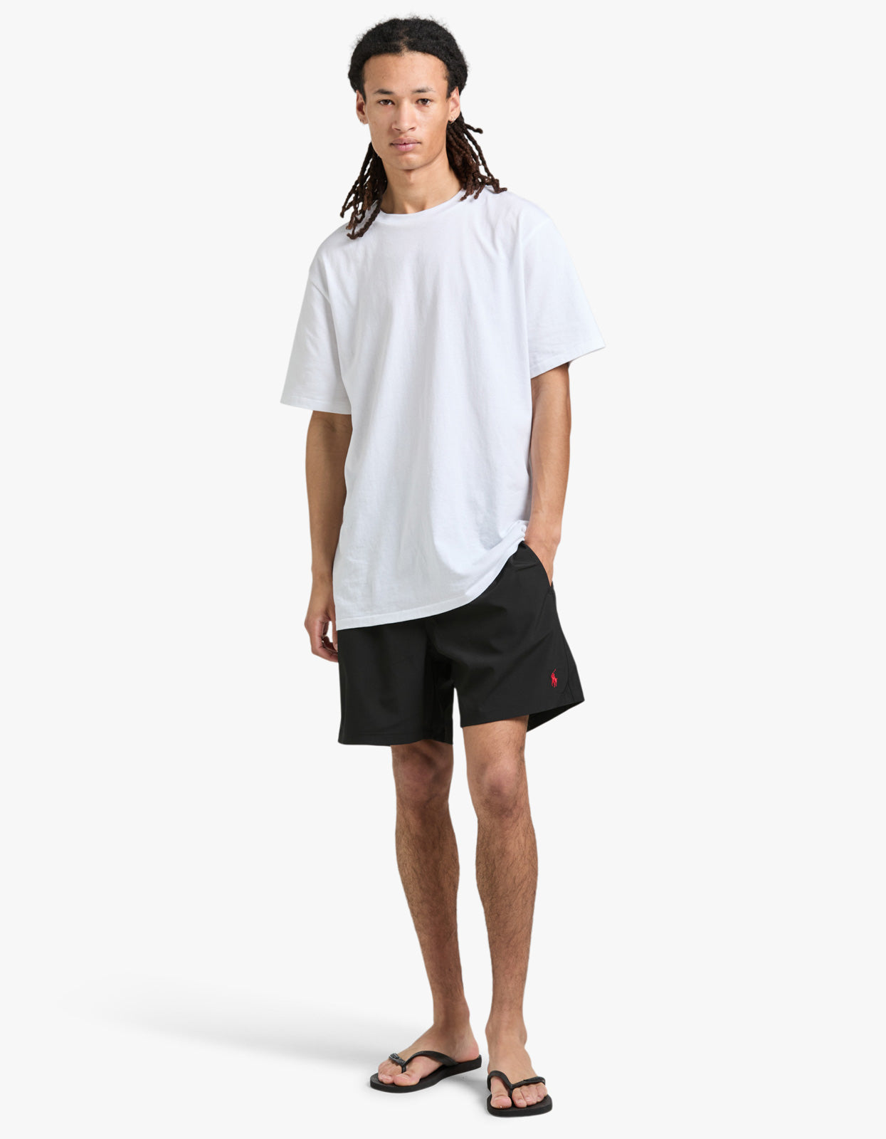 5.5 inch Traveler Swim Trunk - Polo Black