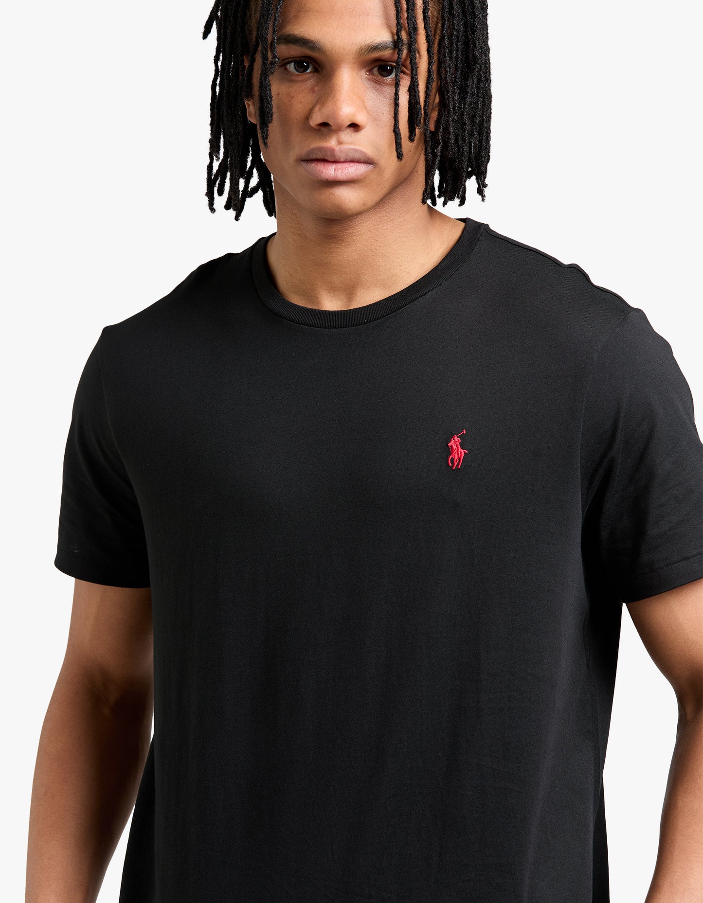 Custom Slim Fit Crew Neck T Shirt - RL Black