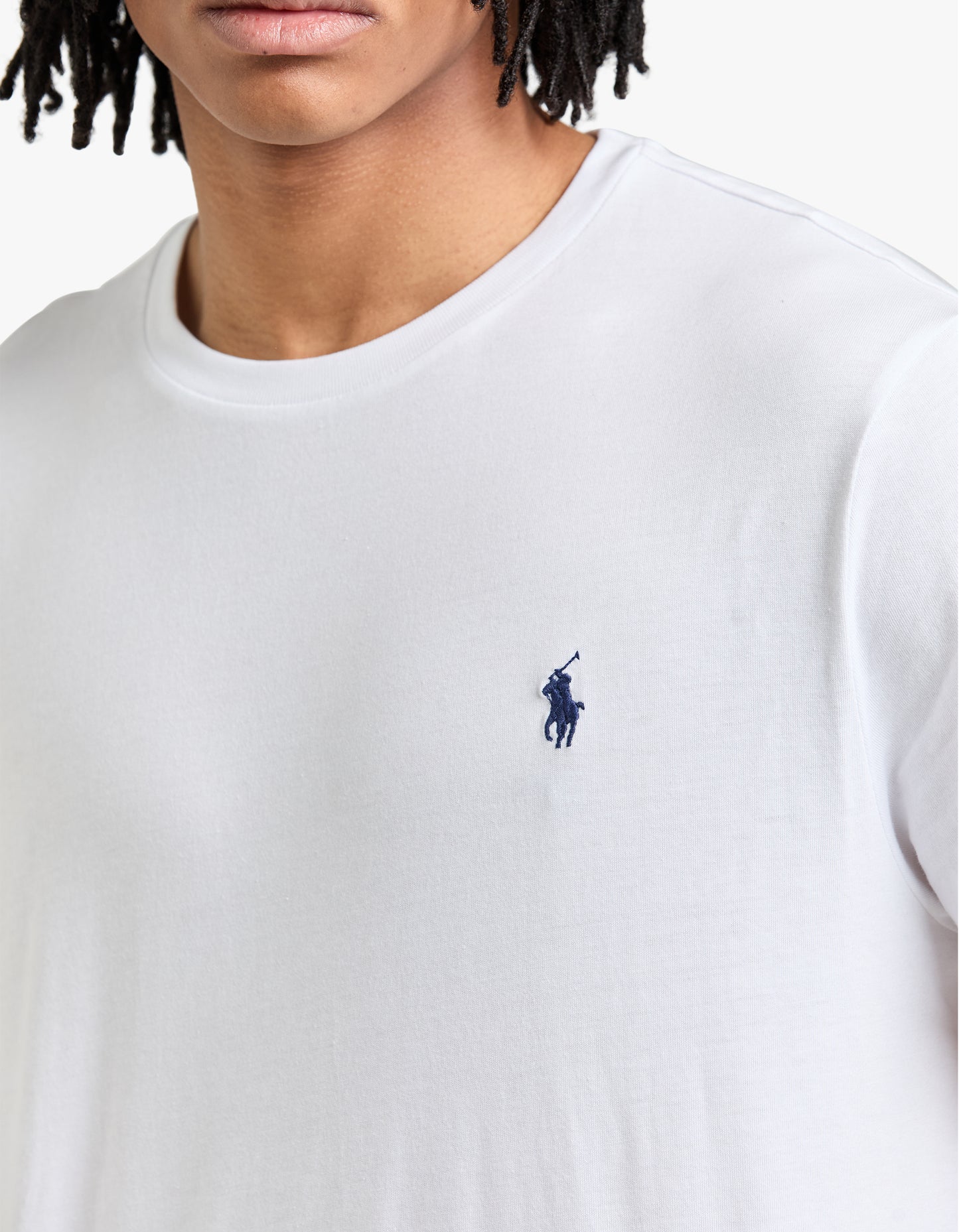 Custom Slim Fit Crew Neck T Shirt - White