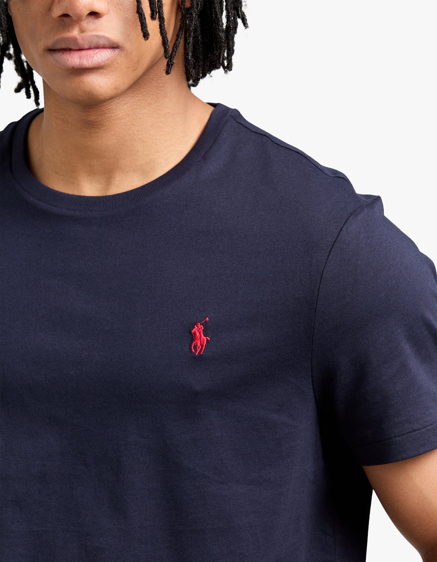 Custom Slim Fit Crew Neck T Shirt - Ink