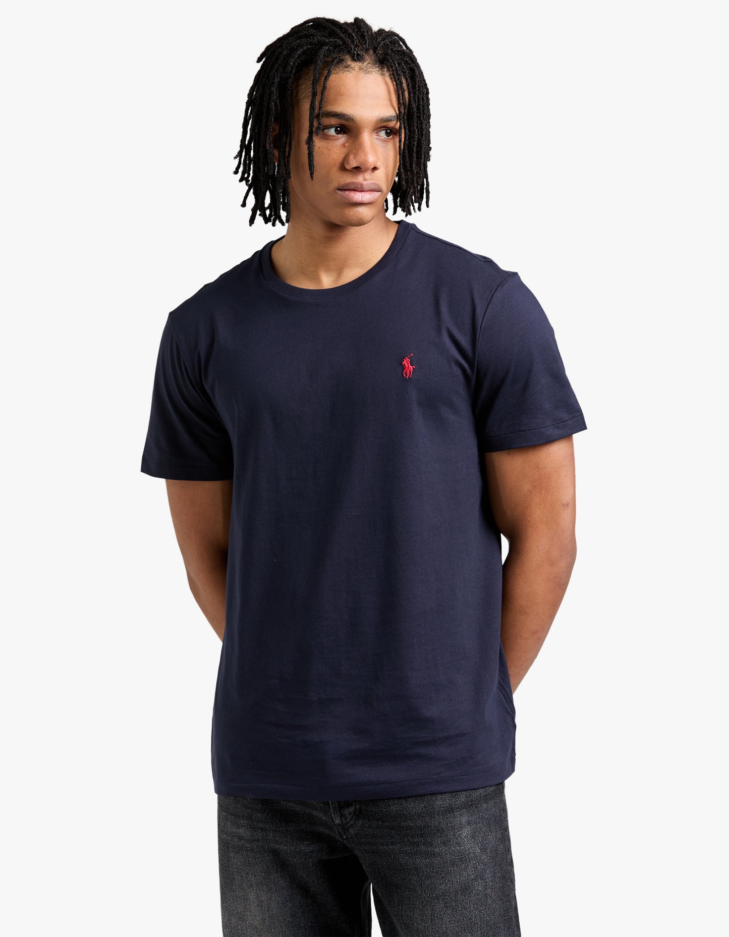 Custom Slim Fit Crew Neck T Shirt - Ink