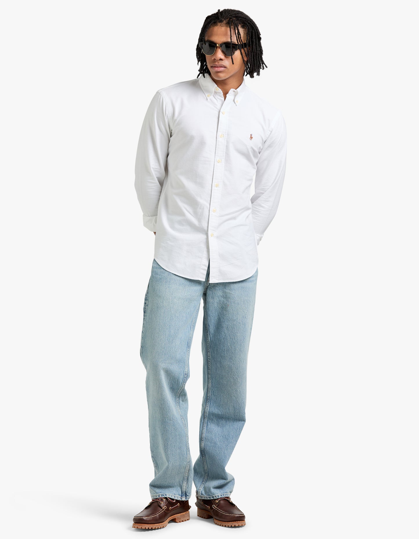 Custom Fit Oxford Shirt - White