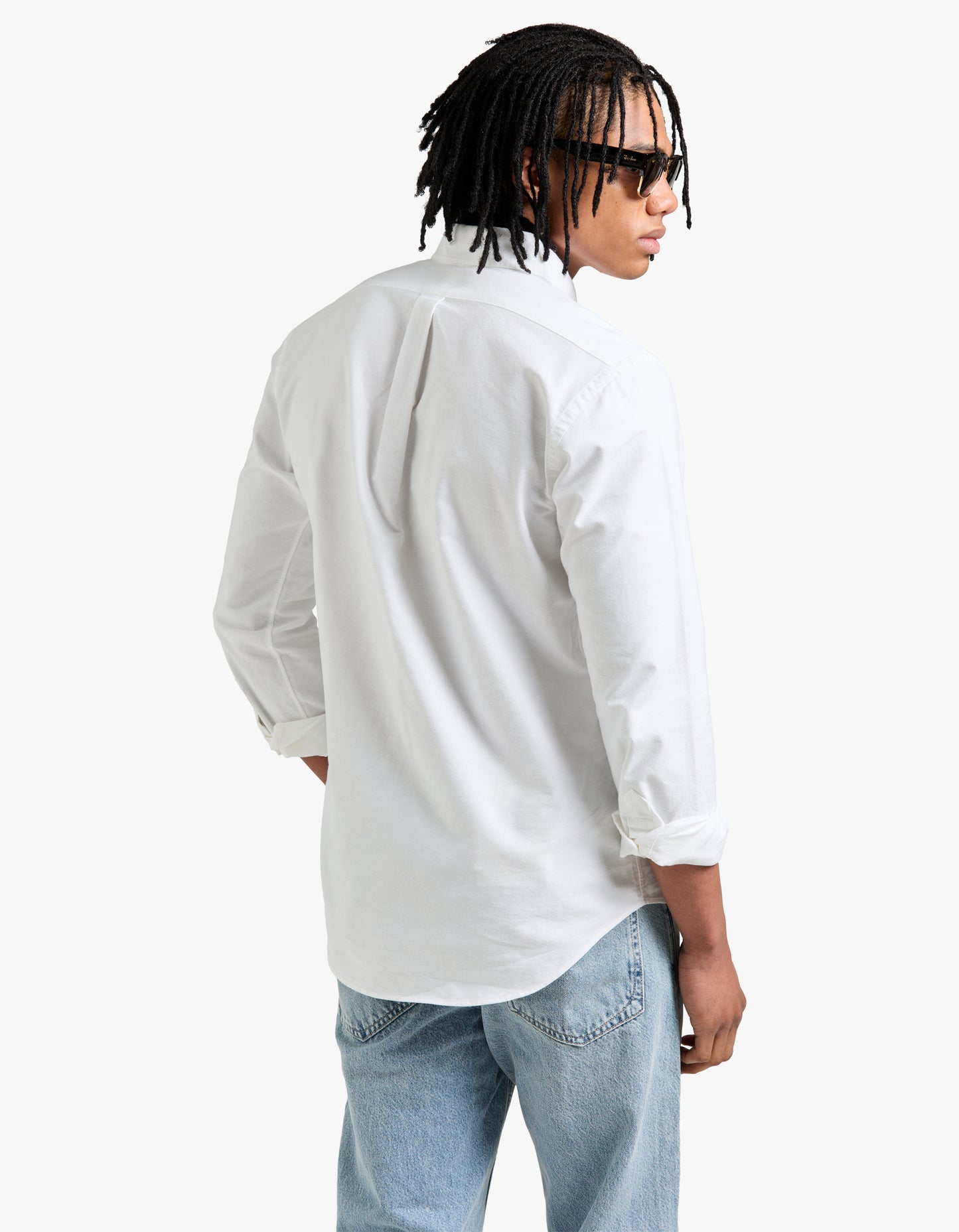 Custom Fit Oxford Shirt - White