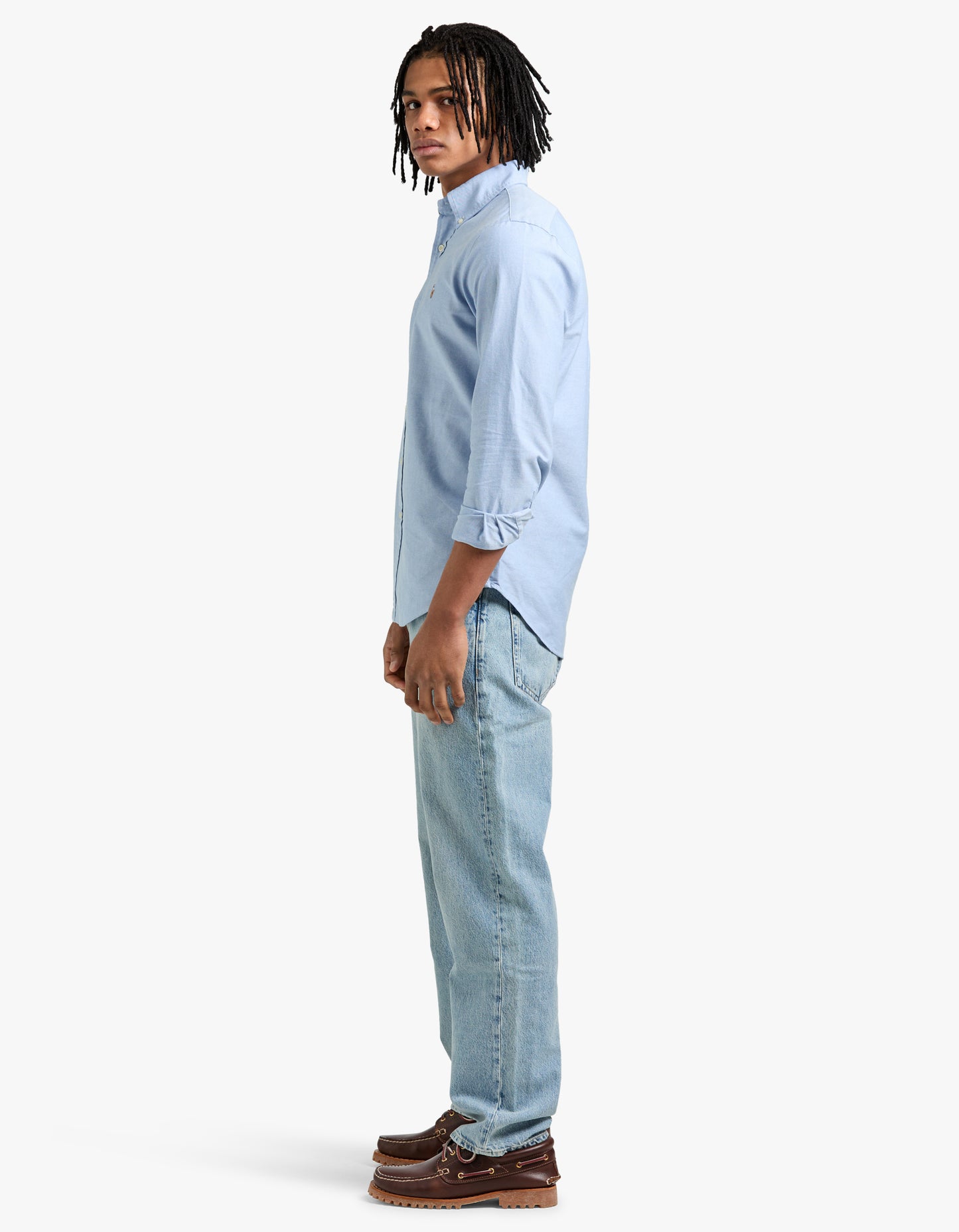 Custom Fit Oxford Shirt - Blue