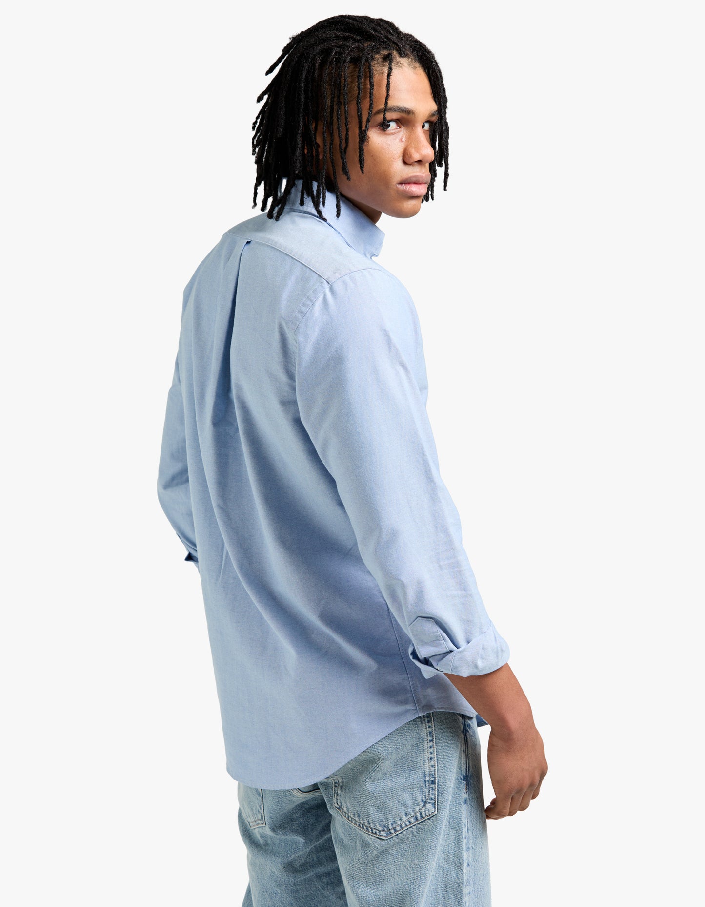 Custom Fit Oxford Shirt - Blue