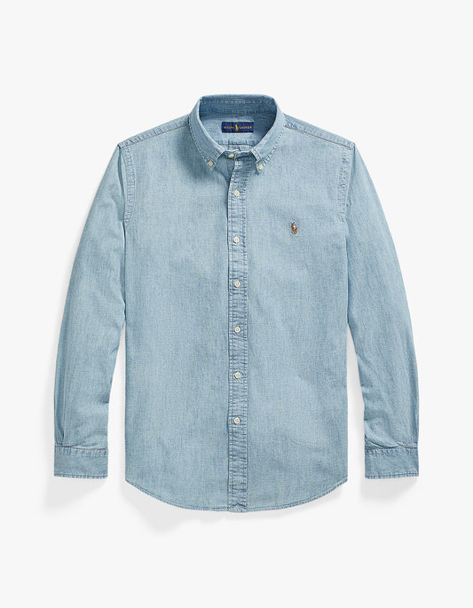 Custom Fit Chambray Shirt - Chambray