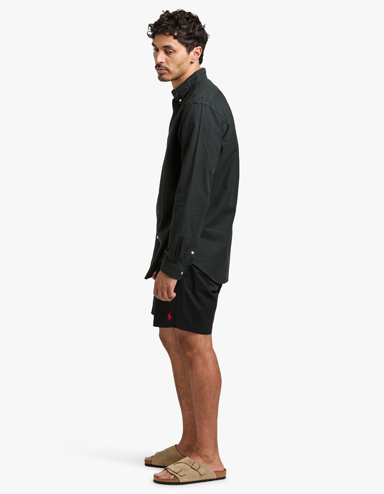 Custom Fit Oxford Shirt - Polo Black