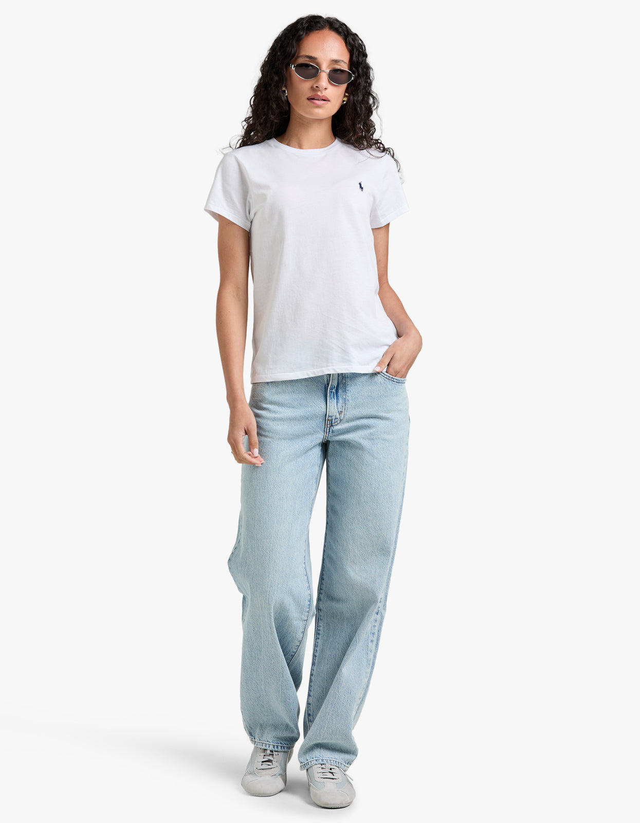 Crewneck Short Sleeve T Shirt - White