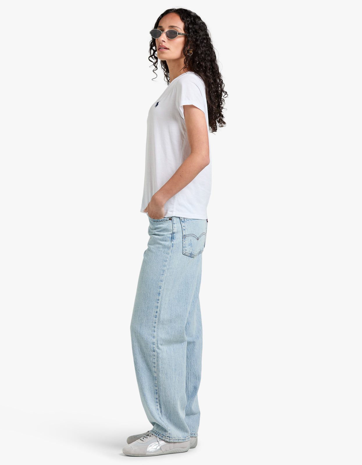 Crewneck Short Sleeve T Shirt - White