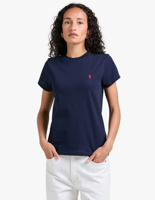 Crewneck Short Sleeve T Shirt - Cruise Navy