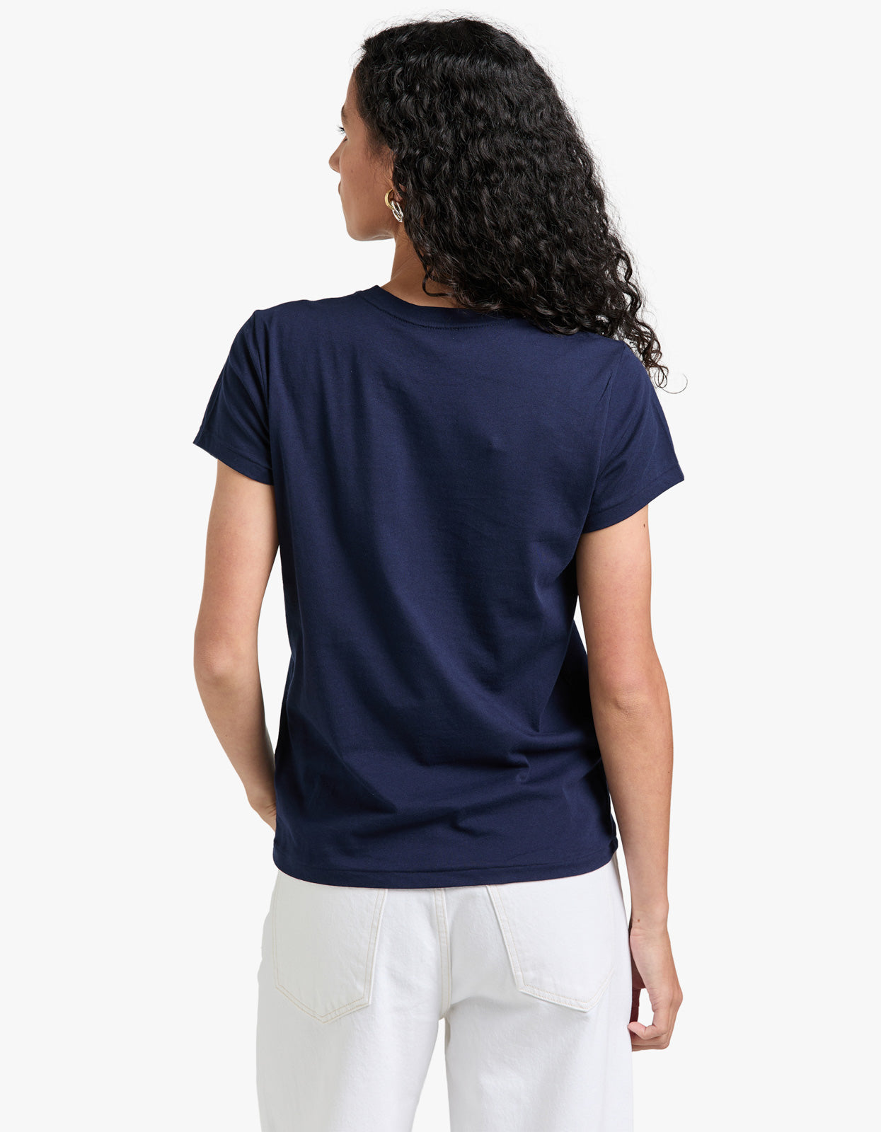 Crewneck Short Sleeve T Shirt - Cruise Navy
