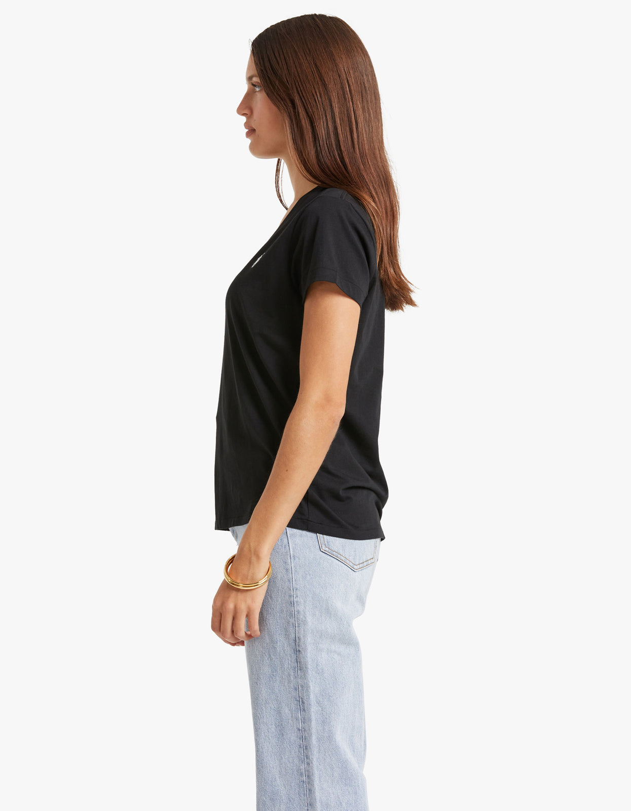 Basic Short Sleeve Printed Tee 300049084blk