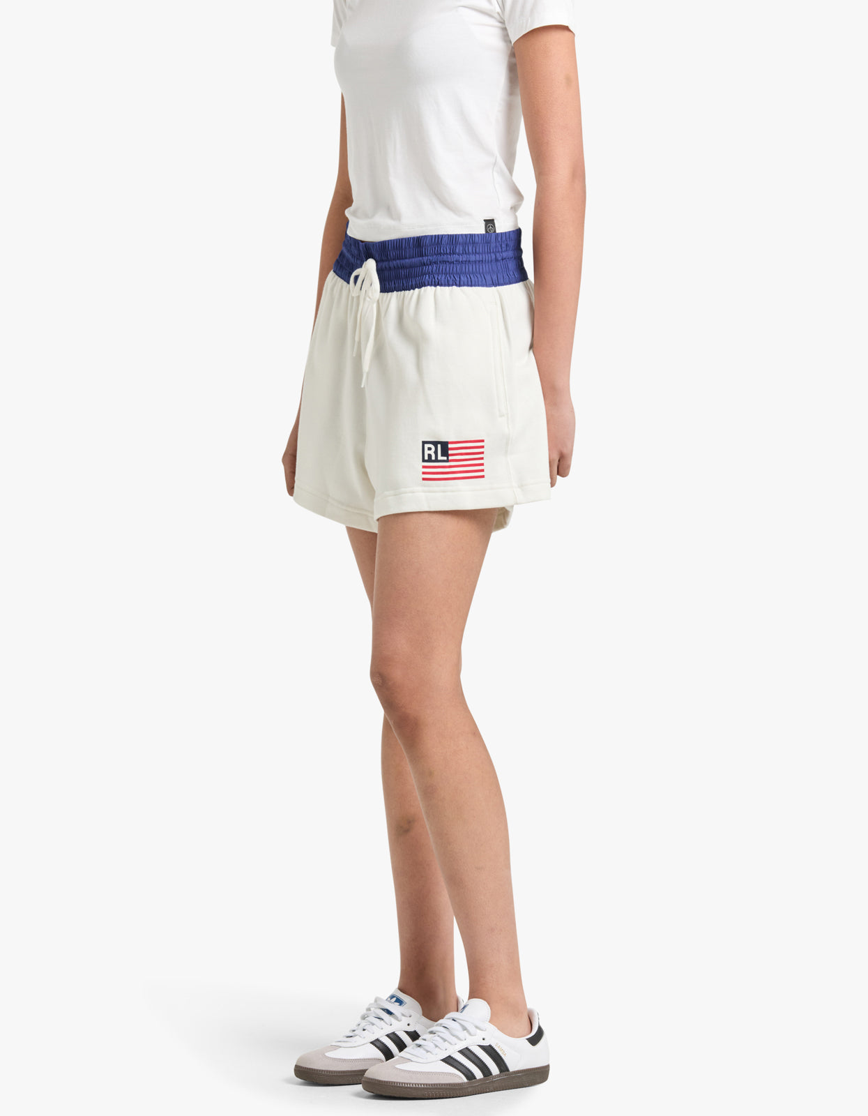 Flag Short Athletic - Deckwash White