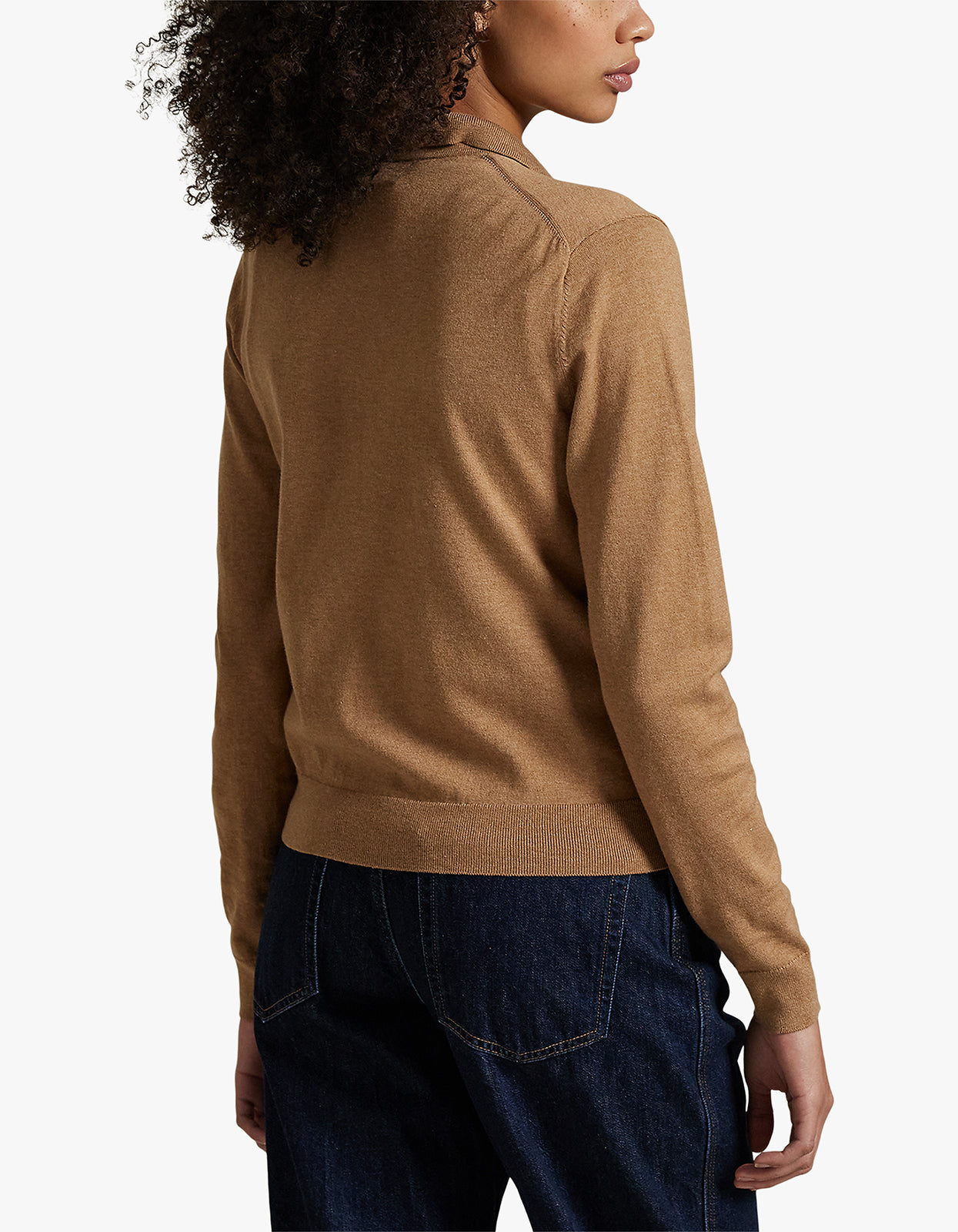 Cotton Blend Cardigan - Collection Camel Melange