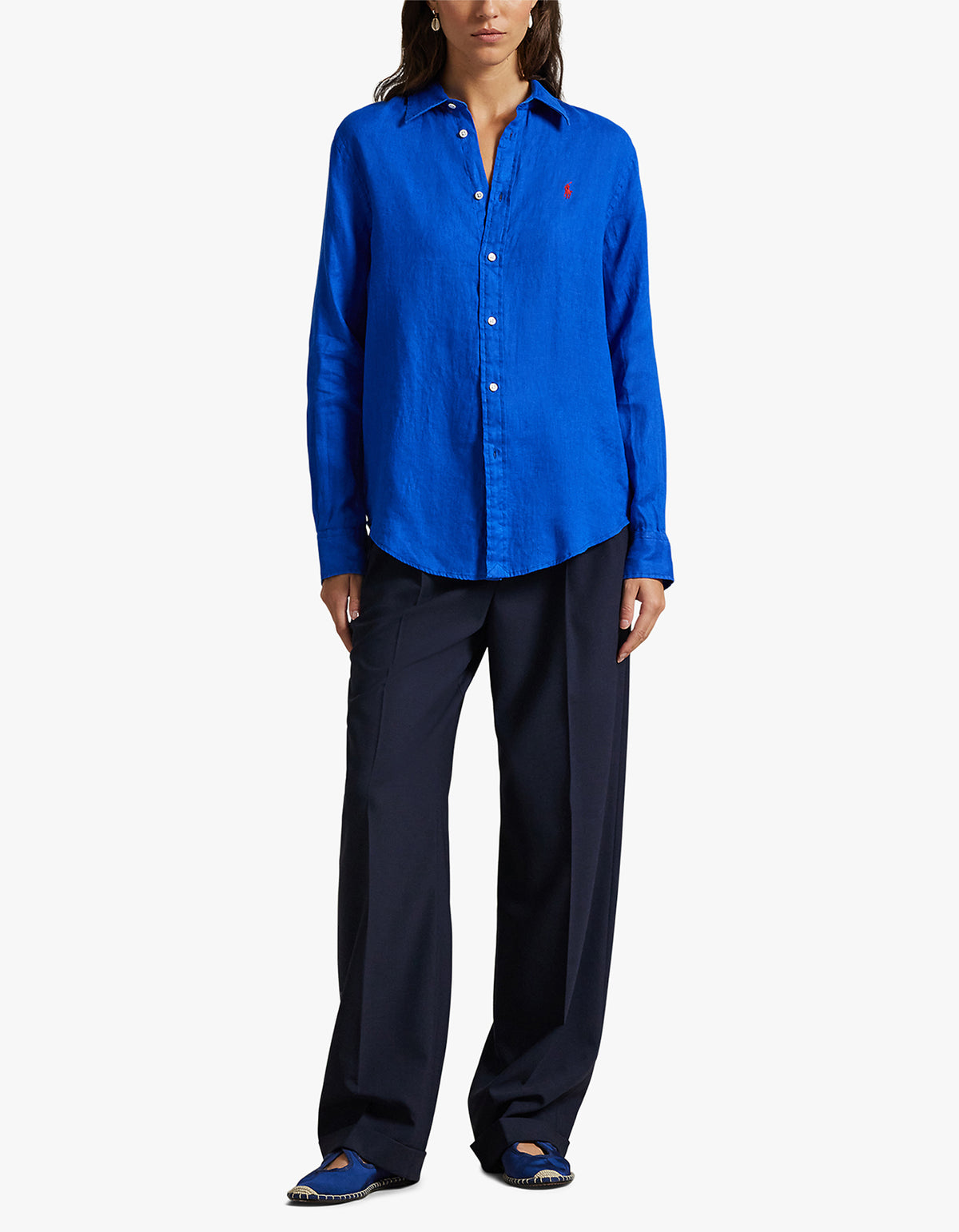 Classic Fit Linen Shirt - Heritage Blue