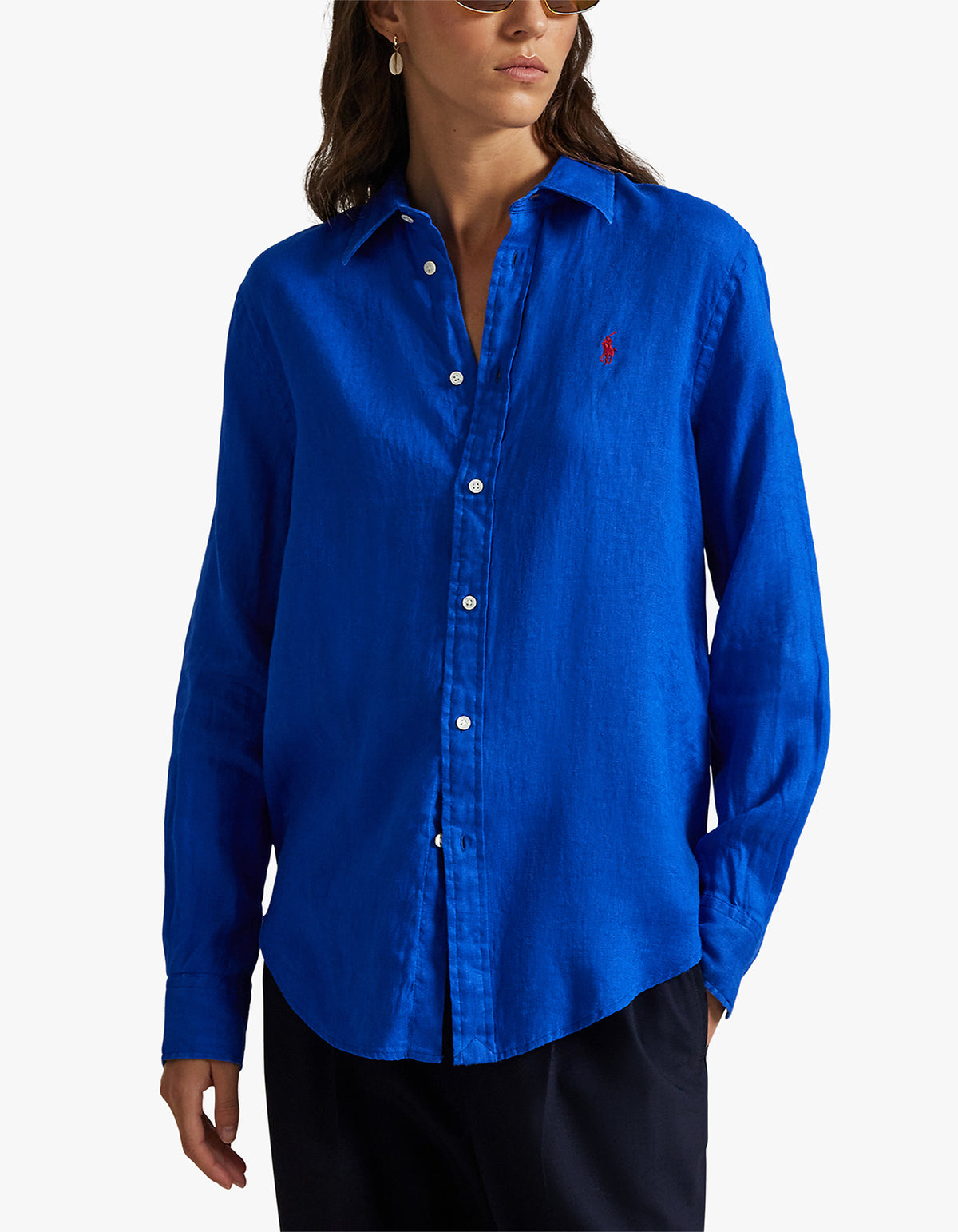 Classic Fit Linen Shirt - Heritage Blue