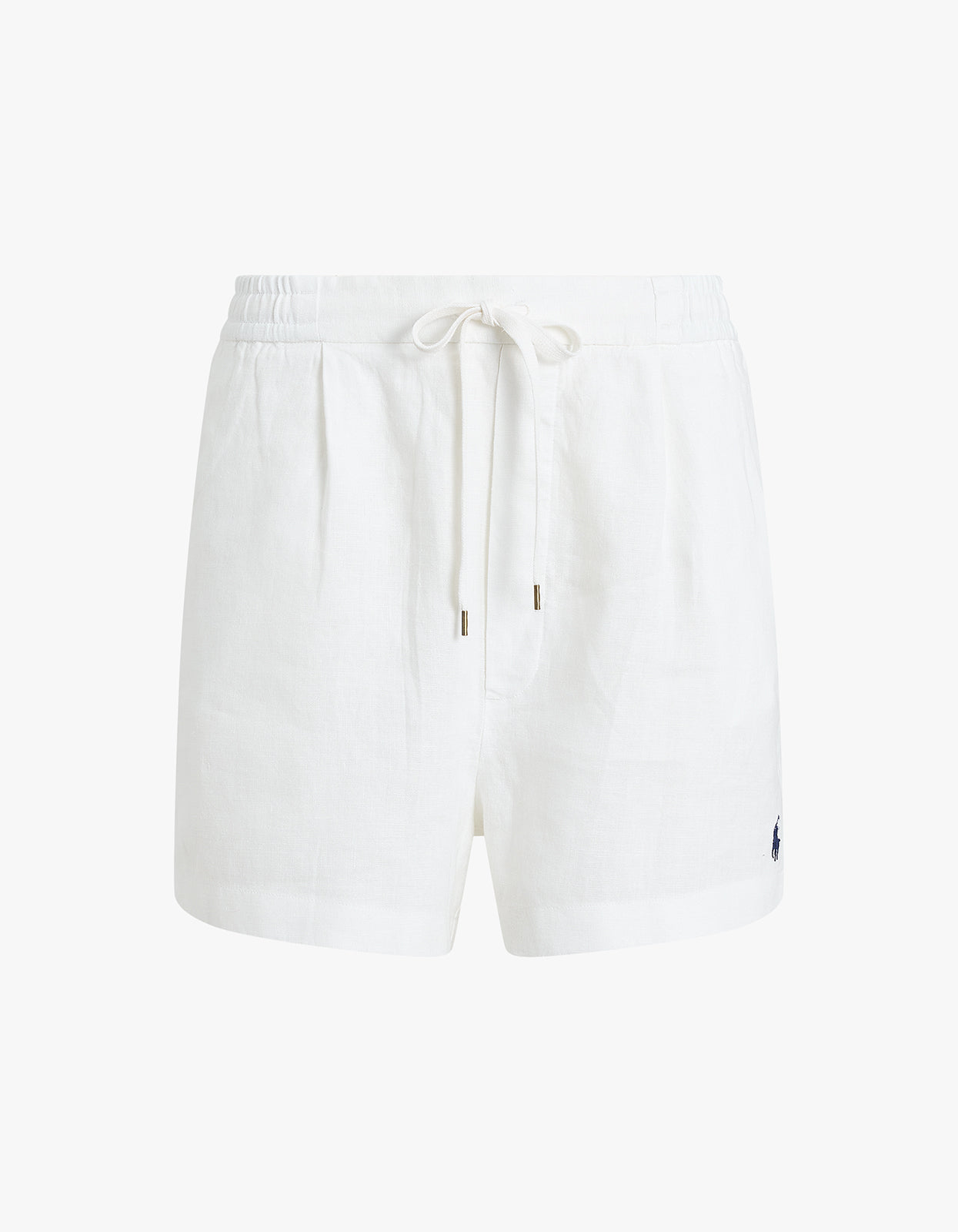 Linen Drawstring Short - White