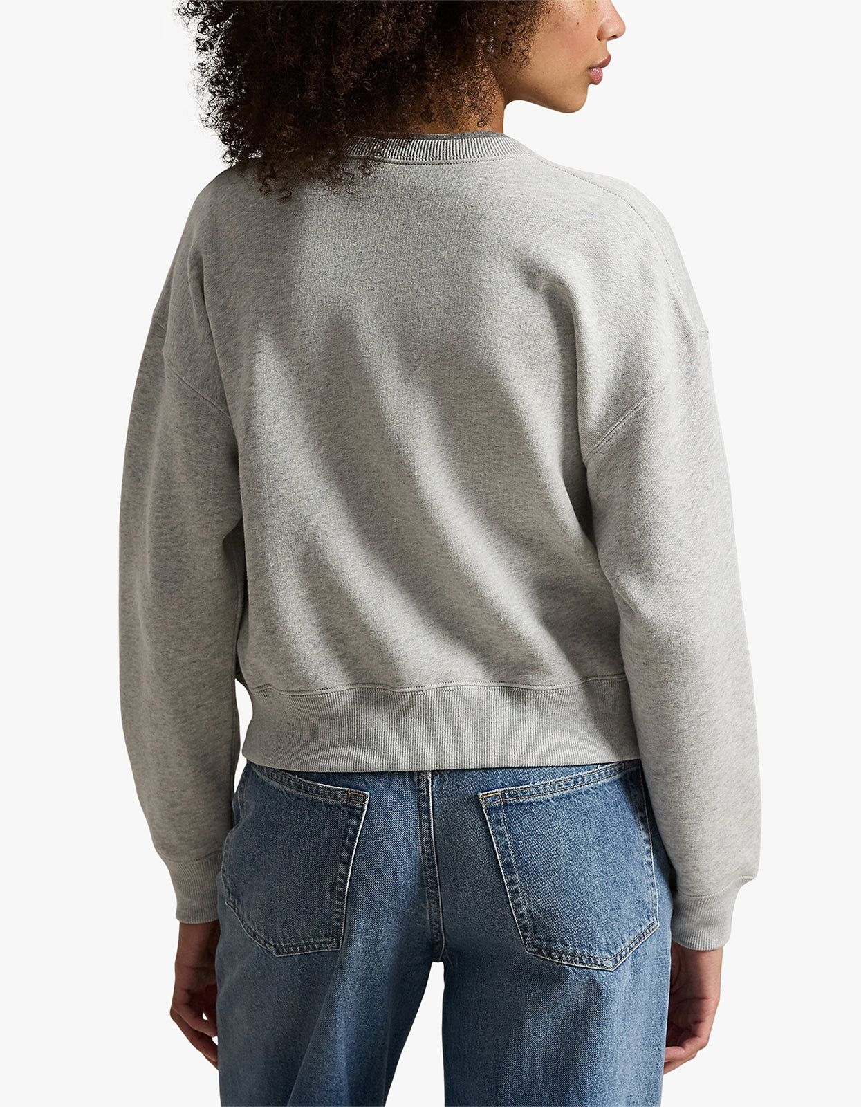 Logo Fleece Cardigan - Light Smoke Heather