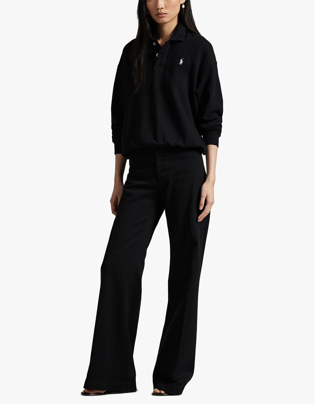 Knit Sweatshirt - Polo Black