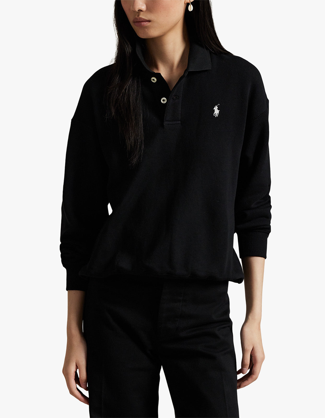 Knit Sweatshirt - Polo Black