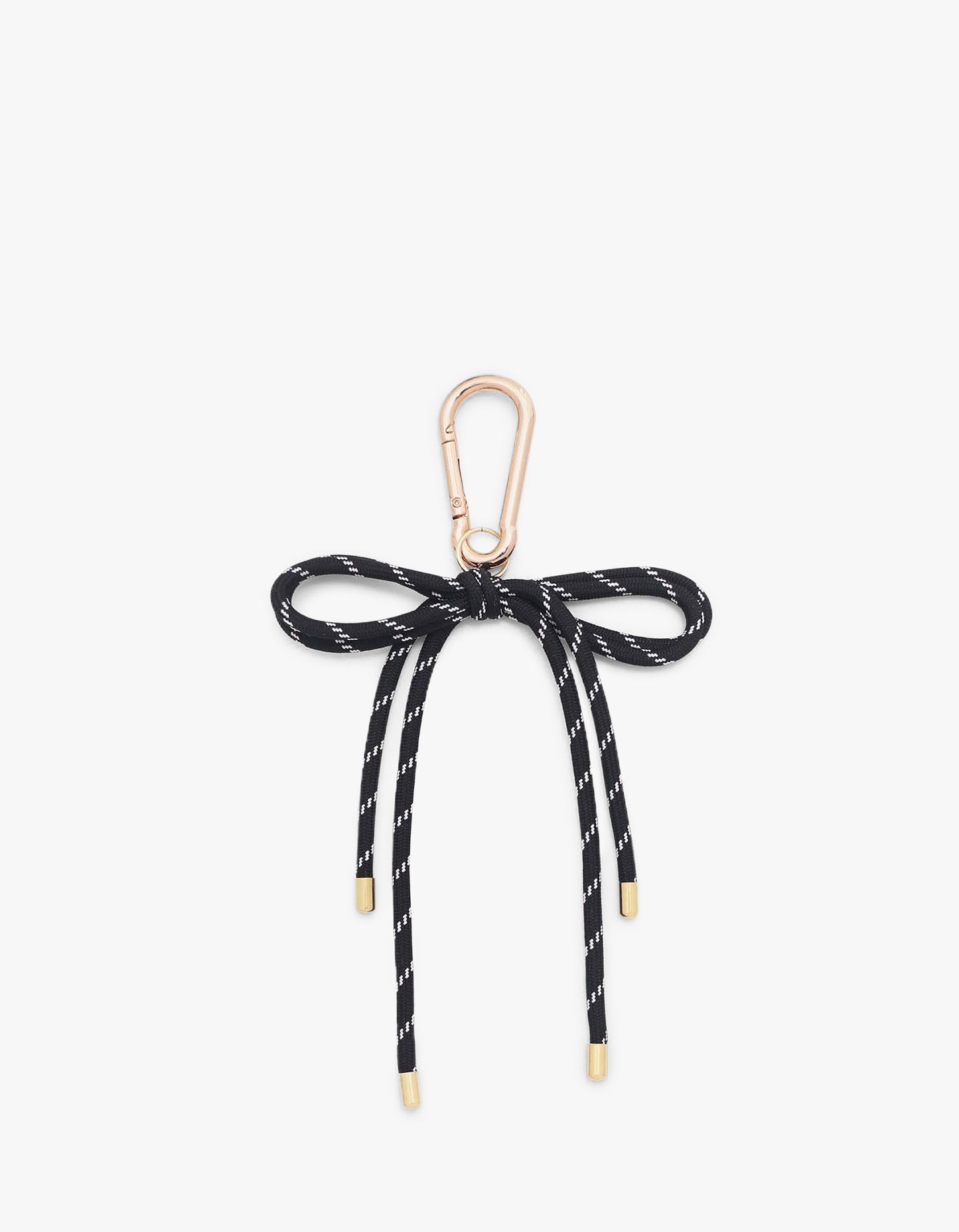 Paracord Bow Bag Charm - Black