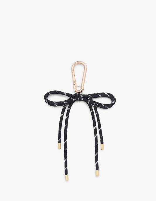Paracord Bow Bag Charm - Black